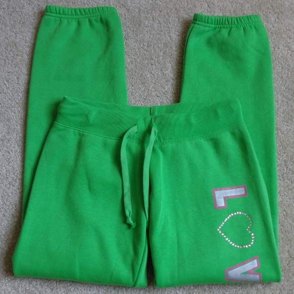 PLANET GOLD Green Capri Sweat Pants NWOT - Picture 2 of 6